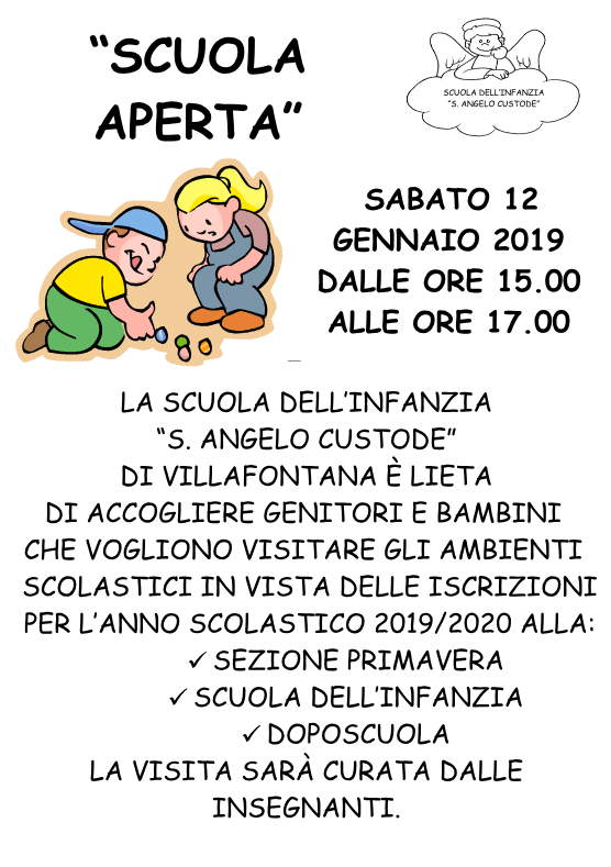 Comunicazioni Scuola Dell Infanzia Di Villa Fontana Santo Angelo Custode